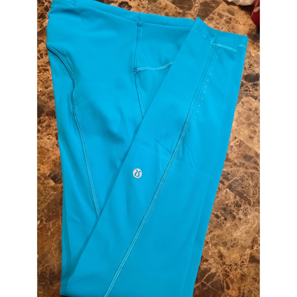 Lululemon Fast and Free High-Rise Tight Turquoise Blue Size 0 LW5DKRS